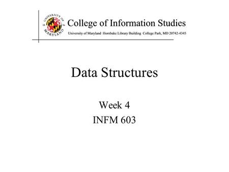 Data Structures Week 4 INFM 603. The Key Ideas Structured Programming  Modular Programming  Data Structures Object-Oriented Programming.