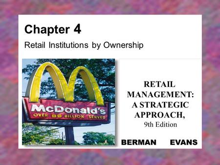 Retail Institutions by Ownership