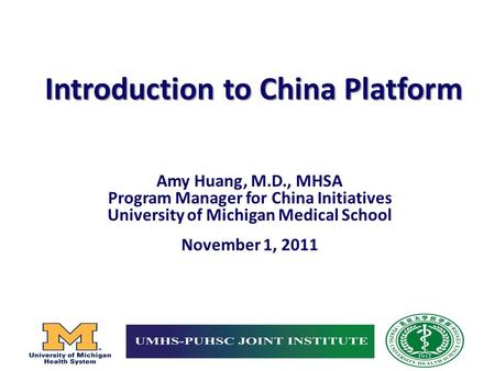 Introduction to China Platform