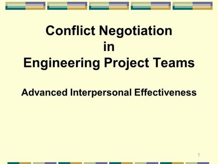 Interpersonal Effectiveness Learning Objectives
