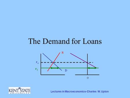 Lectures in Macroeconomics- Charles W. Upton The Demand for Loans.