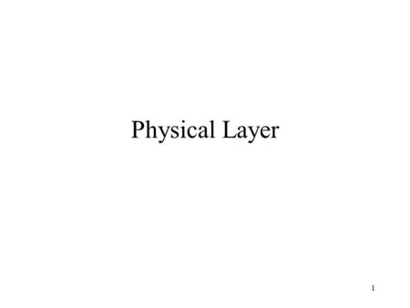 1 Physical Layer. 2 Receiver Communication channel Transmitter Figure 3.5 Copyright ©2000 The McGraw Hill Companies Leon-Garcia & Widjaja: Communication.