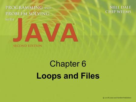 Chapter 6 Loops and Files. 2 Knowledge Goals Understand the semantics of while loop Understand when a count-controlled loop is appropriate Understand.