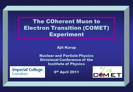 The COherent Muon to Electron Transition (COMET) Experiment