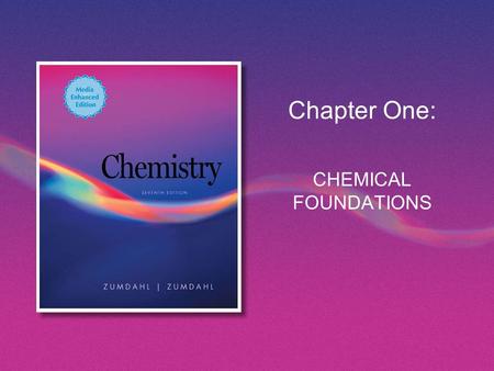Chapter One: CHEMICAL FOUNDATIONS. Copyright © Houghton Mifflin Company. All rights reserved.Chapter 1 | Slide 2 Chemistry: An Overview A main challenge.