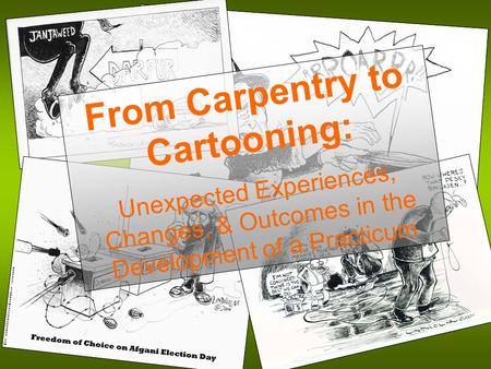From Carpentry to Cartooning: Unexpected Experiences, Changes, & Outcomes in the Development of a Practicum.
