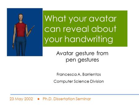 What your avatar can reveal about your handwriting