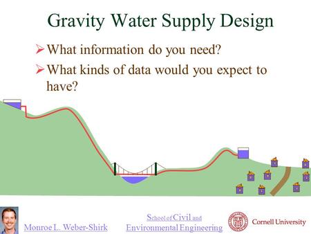 Gravity Water Supply Design