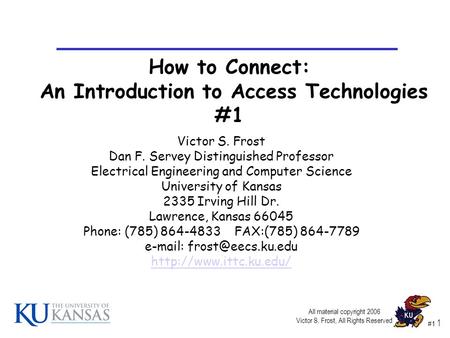An Introduction to Access Technologies