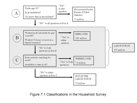 Figure 7.1 Classifications in the Household Survey.