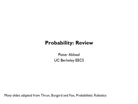 Probability: Review TexPoint fonts used in EMF.