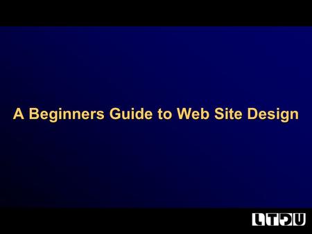 A Beginners Guide to Web Site Design. What we will cover…. Planning your site. Creating a template. Images and Fonts. Absolute vs. Relative Links.