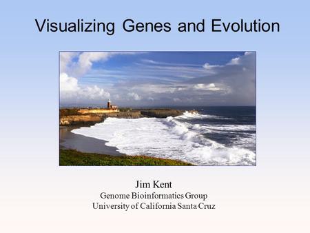 Visualizing Genes and Evolution Jim Kent Genome Bioinformatics Group University of California Santa Cruz.