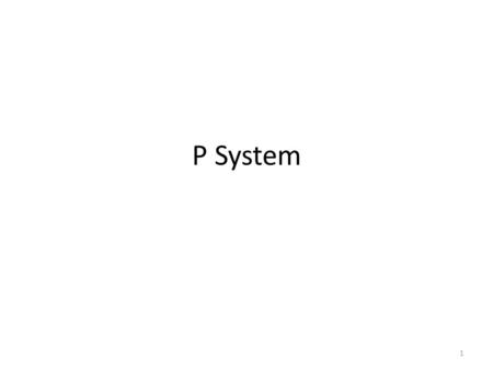 P System 1. Review 2 Review: In the EOQ model we order the same amount at essentially the same interval of time. In the Q System we order the EOQ amount.