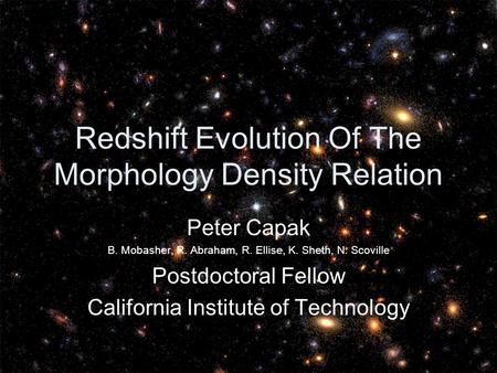 Redshift Evolution Of The Morphology Density Relation