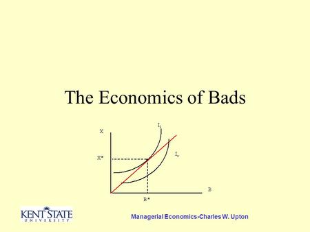 Managerial Economics-Charles W. Upton The Economics of Bads.
