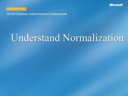 Understand Normalization
