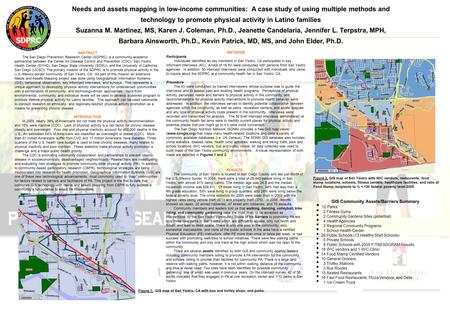Needs and assets mapping in low-income communities: A case study of using multiple methods and technology to promote physical activity in Latino families.