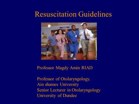 Resuscitation Guidelines