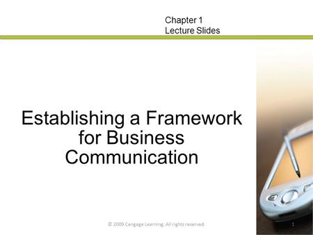 Establishing a Framework for Business Communication