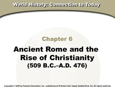 World History: Connection to Today
