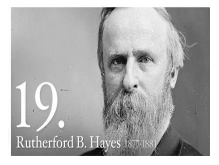 PRESIDENT HAYES POLICTICAL PARTY: REPUBLICAN BORN: OCTOBER 4, 1822 in Delaware Ohio PHYSICAL DESCRIPTON: 5’8” 170 Pounds. Dressed simply (ill-fitted clothes)
