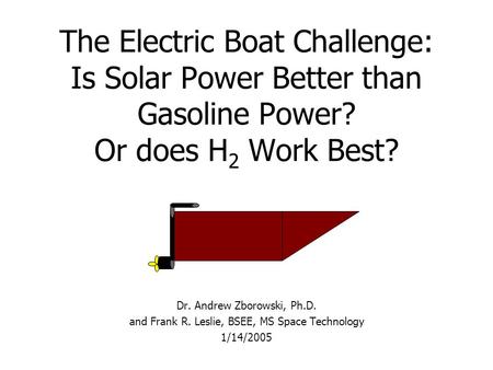 The Electric Boat Challenge: Is Solar Power Better than Gasoline Power