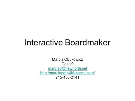 Interactive Boardmaker
