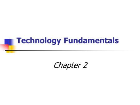 Technology Fundamentals Chapter 2. Knowledge Checkpoints Types of transmissions Connections Data conversions Modem concepts Hardware associated with modems.