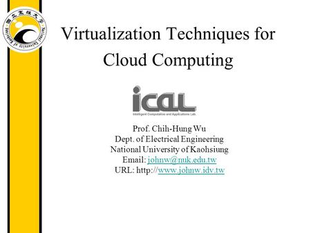Virtualization Techniques for Cloud Computing
