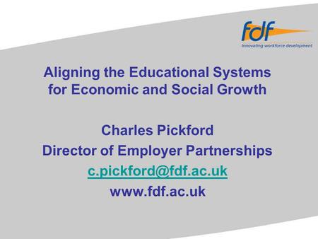 Aligning the Educational Systems for Economic and Social Growth