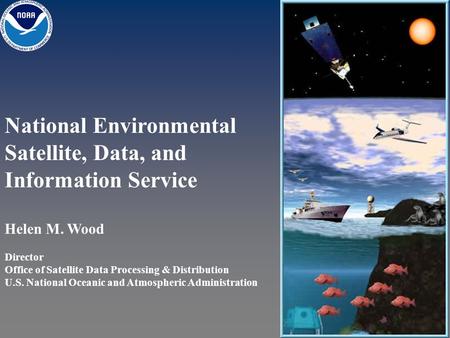 National Environmental Satellite, Data, and Information Service Helen M. Wood Director Office of Satellite Data Processing & Distribution U.S. National.