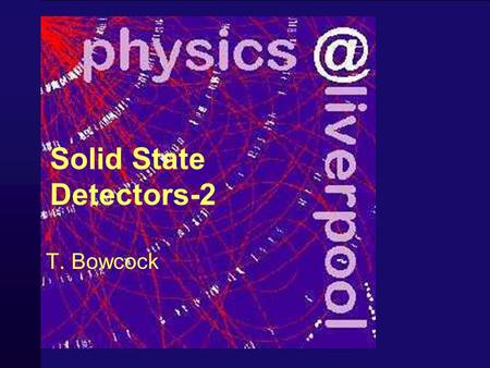 Solid State Detectors-2