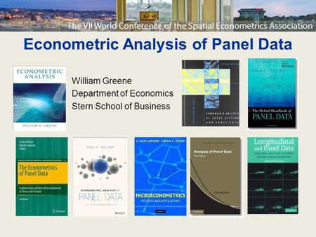 Econometric Analysis of Panel Data William Greene Department of Economics Stern School of Business.