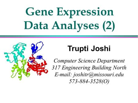 Gene Expression Data Analyses (2)