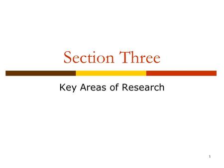 1 Section Three Key Areas of Research. 2 Chapter 11 Effects of Media Violence.