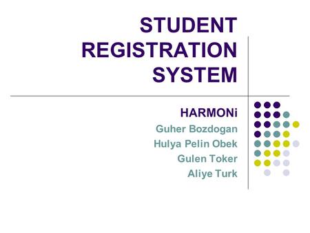 STUDENT REGISTRATION SYSTEM