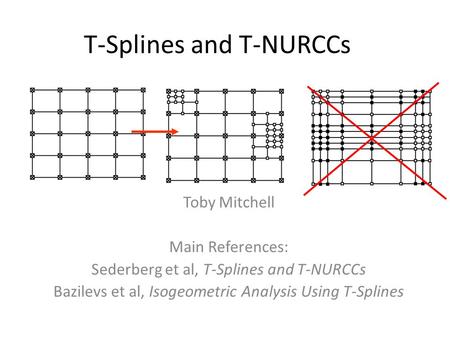 T-Splines and T-NURCCs