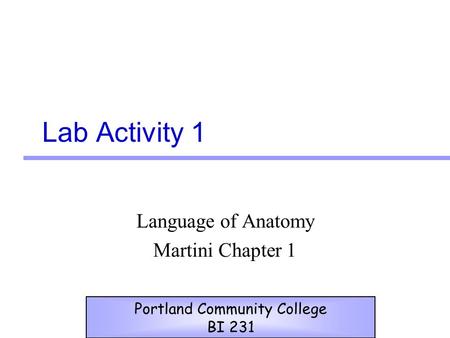 Language of Anatomy Martini Chapter 1