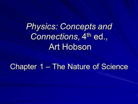 Physics: Concepts and Connections, 4th ed