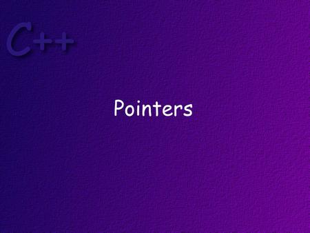 Pointers. Topics Pointers Pointer Arithmetic Pointers and Arrays.