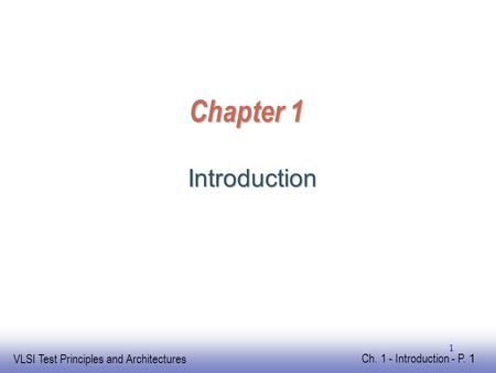 EE141 Chapter 1 Introduction.
