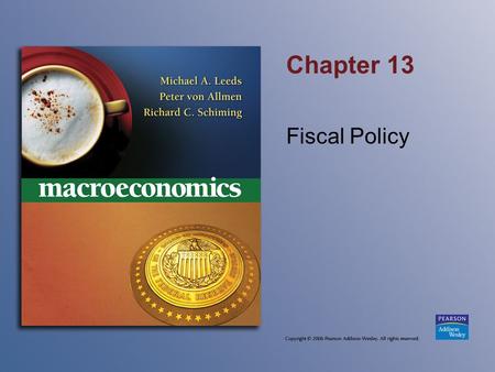 Chapter 13 Fiscal Policy. The Multiplier Formula (cont’d) Can use this formula to find the impact on real GDP of any given change in aggregate demand: