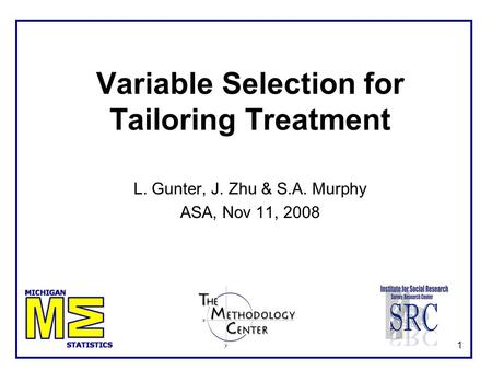 Variable Selection for Tailoring Treatment