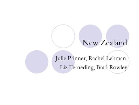 Julie Prinner, Rachel Lehman, Liz Ferneding, Brad Rowley