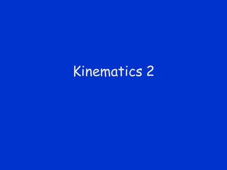 Kinematics 2 What’s Most Difficult 05 Right now I am finding remembering stuff from old classes...its too early in the semester =). I took trigonometry.