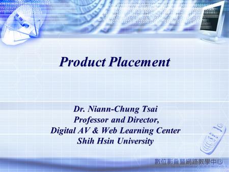 Professor and Director, Digital AV & Web Learning Center