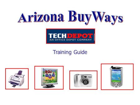 Training Guide. The Punch Out Catalog System The Punch Out shopping catalog for Tech Depot takes the user directly into the vendor’s website and online.