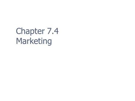 Chapter 7.4 Marketing. 2 Overview How can a developer build a brand for the company? How do you maximize the coverage for a title? What media categories.
