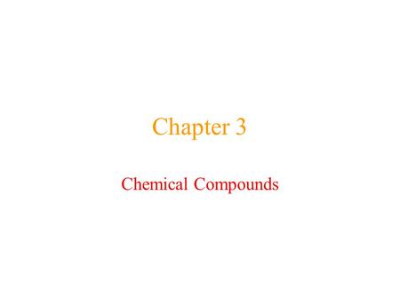 Chapter 3 Chemical Compounds. Compounds combination of two or more elements molecular formulas for molecular compounds empirical formulas for ionic compounds.